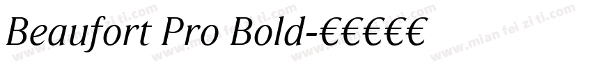 Beaufort Pro Bold字体转换